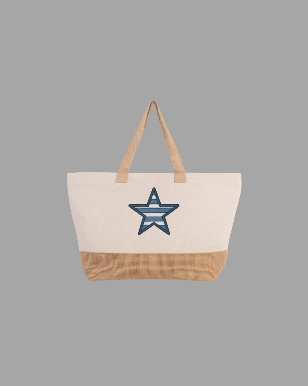Bolso con bordado en forma de estrella