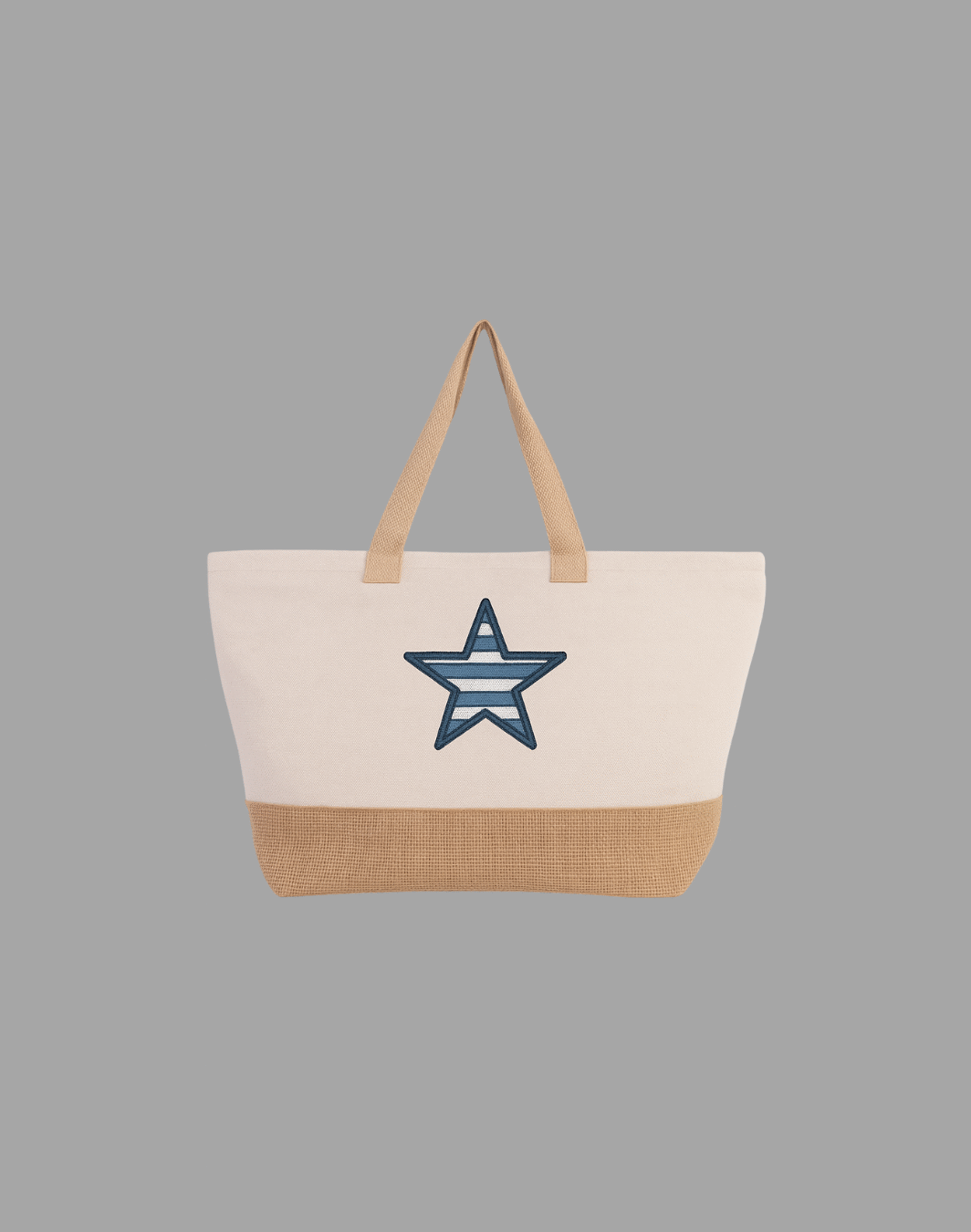 Bolso con bordado en forma de estrella