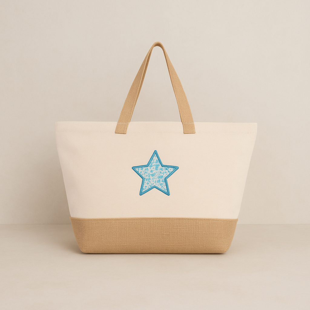 Camiseta personalizada bordada en forma de estrella