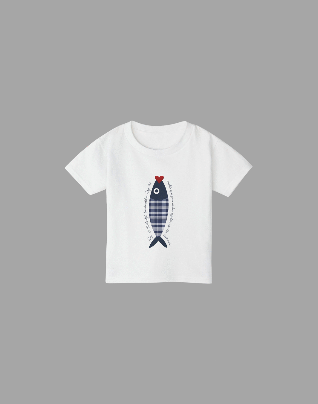 Camiseta sardina de niño
