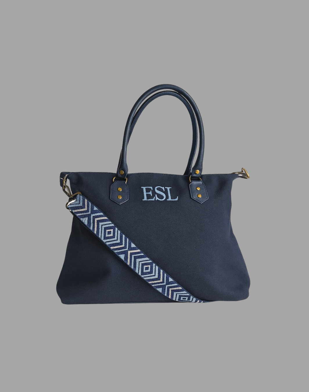 Bolso azul universidad