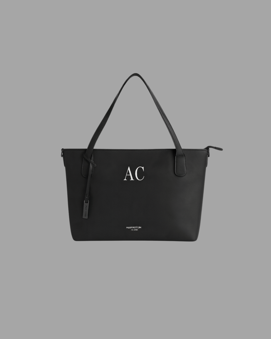 bolso efecto piel negro