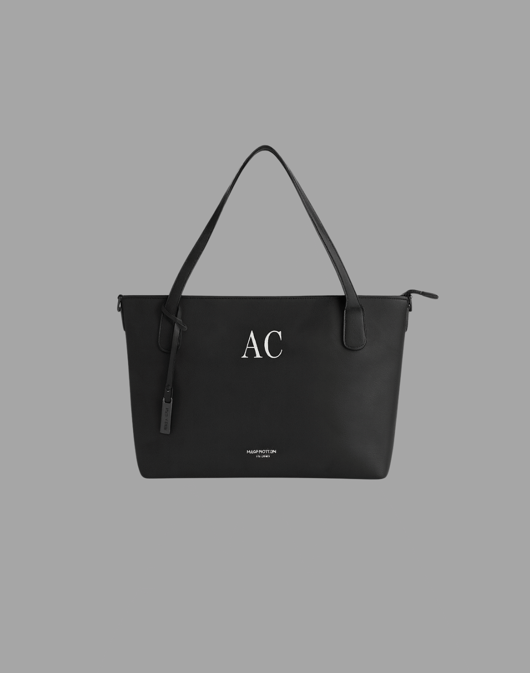 bolso efecto piel negro