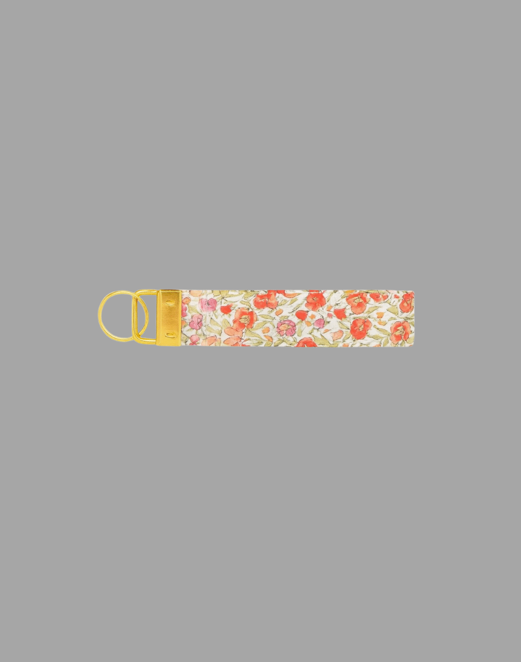 llavero floral naraja y rosa