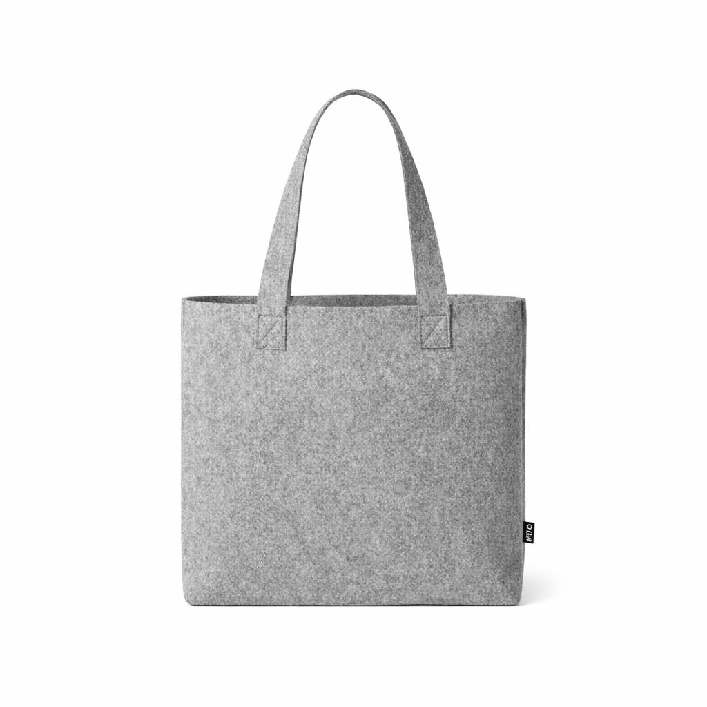 Bolso gris de fieltro